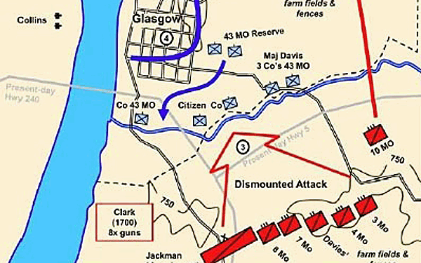 Civil War: Daviess County Infantry at Battle of Glasgow 1864