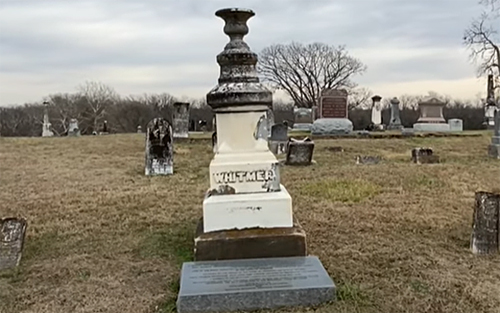 Mormons: Grave of John Whitmer in Kingston Cemetery