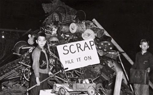 World War II: County Contributes With Scrap Metal Drives