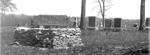 Everly Cemetery: Oldest Gravestone of Grand River Twp. (1835)