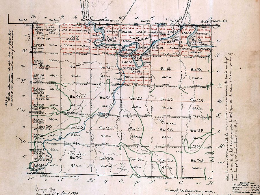 1838 Survey: 60N 29W in Daviess County, MO