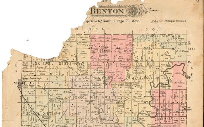 1898 Plat Map of Salem-Benton Townships in Daviess County