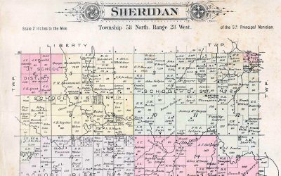 1898: Plat Map of Sheridan Township in Daviess County