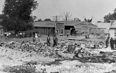 1909: Fire Destroys Lumber Company in Lock Springs