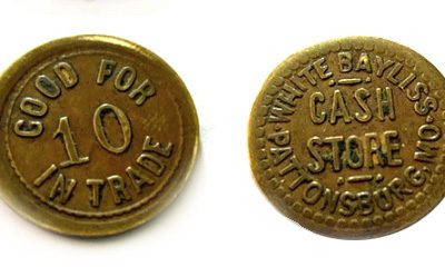Brass Token From a Pattonsburg Grocery Store, But Little More Known
