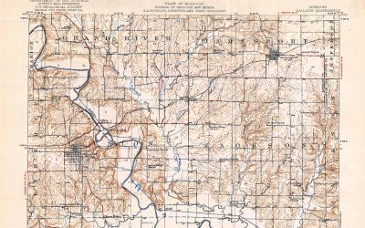 1920 Topography Map: Daviess County, MO