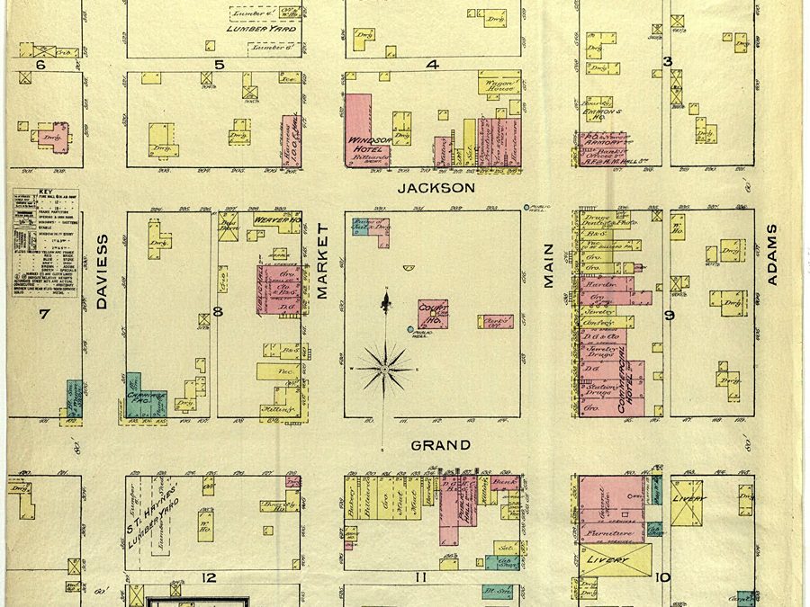 1886 Plat Map of Gallatin, MO