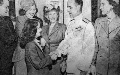 Homecoming for Rear Admiral Richard H. Cruzen 1947