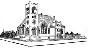 The 2nd Church Building for Gallatin Baptists 1911