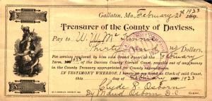 Daviess County Treasurer 1923
