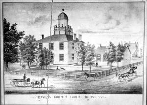 Daviess County Courthouse Sketch 1843