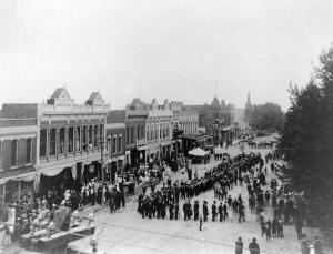 Masonic Lodge Members Lead Courthouse Cermony 1907