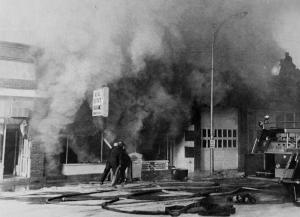 Fire - Gallatin 1977 West Square a