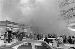 Fire Threatens West Side of Gallatin Square