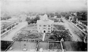 Rooftop View of Gallatin, MO 1914