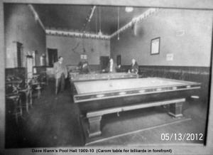 Mann Pool Hall in Gallatin, MO 1909