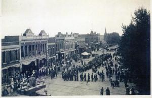 Ceremony for Courthouse Cornerstone in Gallatin, MO 1906