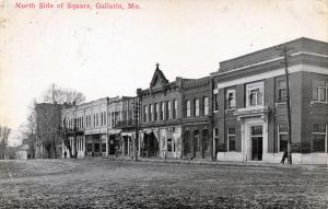 North Side of Business Square in Gallatin, MO 1918