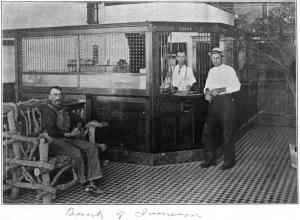 Lobby Scene at the Bank of Jameson, MO