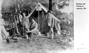 Hunting near Jameson, MO, 1908