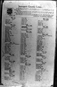 Jamesport Telephone'Country Lines' in 1902