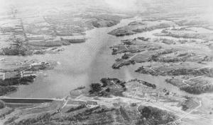 Roadways Emerge Around Lake Viking