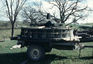 Wooden Turbine Removed Intact