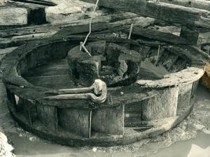 Wooden Turbine Uncovered Intact