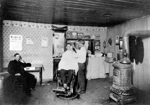 Moore Hotel Barber Shop 1914