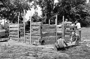 Pioneer Log Cabin at Lions Club Park in Gallatin, MO 2001