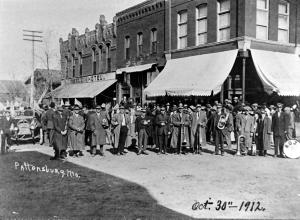 Pattonsburg Band at Political Rally, 1912