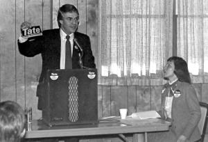 Tate's Campaign Announcement Event 1986