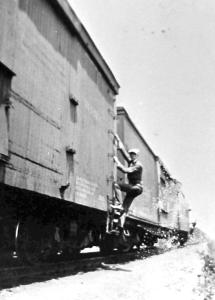 Jumping the Wabash Train at Gallatin, MO 1927