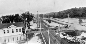 Flooding at Wabash Crossing, Gallatin