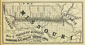 First Railroad Across North Missouri