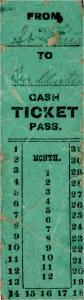 Railroad passenger ticket