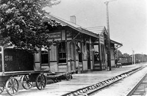 Pattonsburg's Wabash Railroad Depot 1912