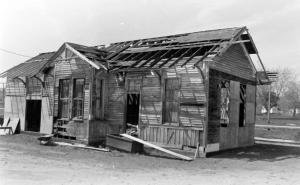 Renovating Winston's Rock Island Train Depot in 1986