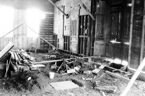 Renovating Winston's Rock Island Train Depot in 1986