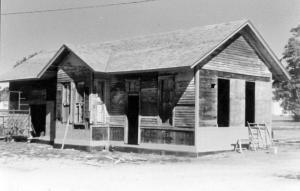 Renovating Winston's Rock Island Train Depot in 1986