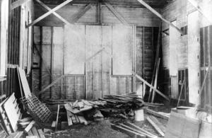 Renovating Winston's Rock Island Train Depot in 1989