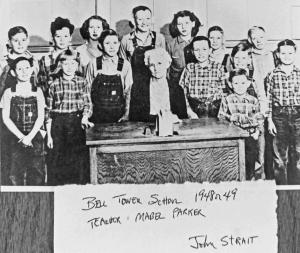 Students at Bell Tower School 1948-49