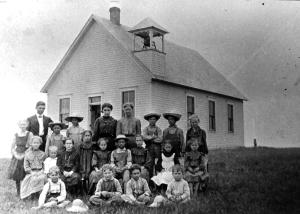 Fairview School in Daviess County, MO (ca 1906)